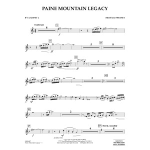 Paine Mountain Legacy - Bb Clarinet 2