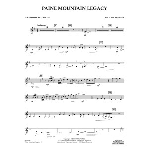 Paine Mountain Legacy - Eb Baritone Saxophone