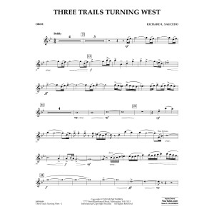 Three Trails Turning West - Oboe
