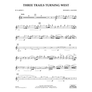 Three Trails Turning West - Bb Clarinet 1