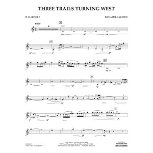 Three Trails Turning West - Bb Clarinet 2