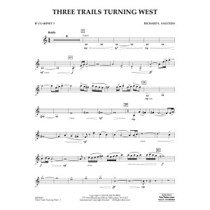 Three Trails Turning West - Bb Clarinet 3