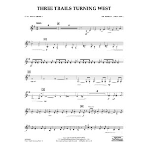 Three Trails Turning West - Eb Alto Clarinet