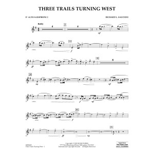Three Trails Turning West - Eb Alto Saxophone 2
