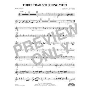Three Trails Turning West - Bb Trumpet 1