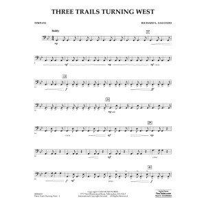 Three Trails Turning West - Timpani