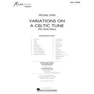 Variations on a Celtic Tune (Mo Ghile Mear) - Full Score