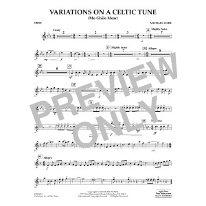 Variations on a Celtic Tune (Mo Ghile Mear) - Oboe