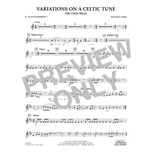 Variations on a Celtic Tune (Mo Ghile Mear) - Eb Alto Saxophone 2