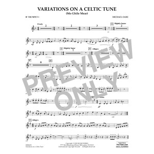Variations on a Celtic Tune (Mo Ghile Mear) - Bb Trumpet 1