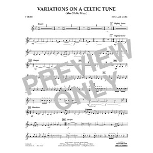Variations on a Celtic Tune (Mo Ghile Mear) - F Horn