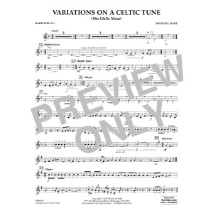 Variations on a Celtic Tune (Mo Ghile Mear) - Baritone T.C.