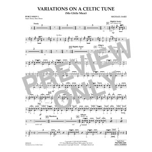 Variations on a Celtic Tune (Mo Ghile Mear) - Percussion 1