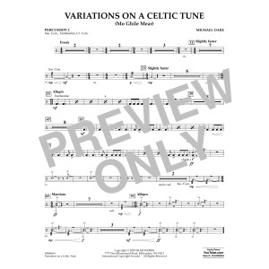 Variations on a Celtic Tune (Mo Ghile Mear) - Percussion 2