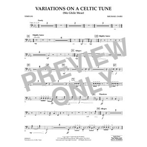Variations on a Celtic Tune (Mo Ghile Mear) - Timpani
