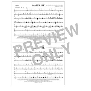 Water Me (arr. Tom Wallace) - Cymbals