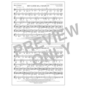 Hey Look Ma, I Made It (arr. Joe Murphy) - Bass Clarinet