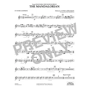The Mandalorian (from Star Wars: The Mandalorian) (arr. Paul Murtha) - Bb Tenor Saxophone