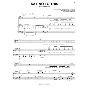 Say No To This (from Hamilton)