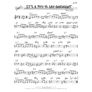 It's A Pity To Say Goodnight
