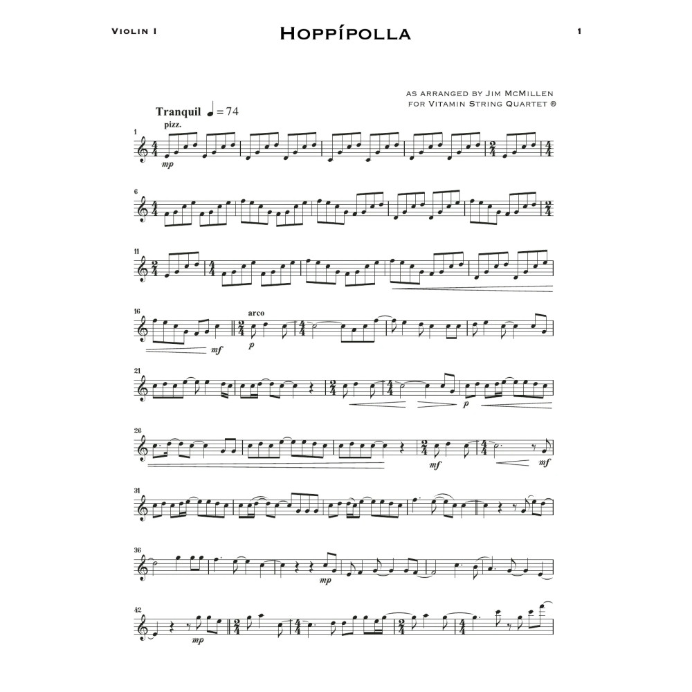 Hoppípolla (arr. Jim McMillen) - Violin 1