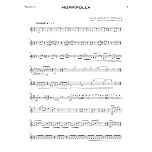 Hoppípolla (arr. Jim McMillen) - Violin 2