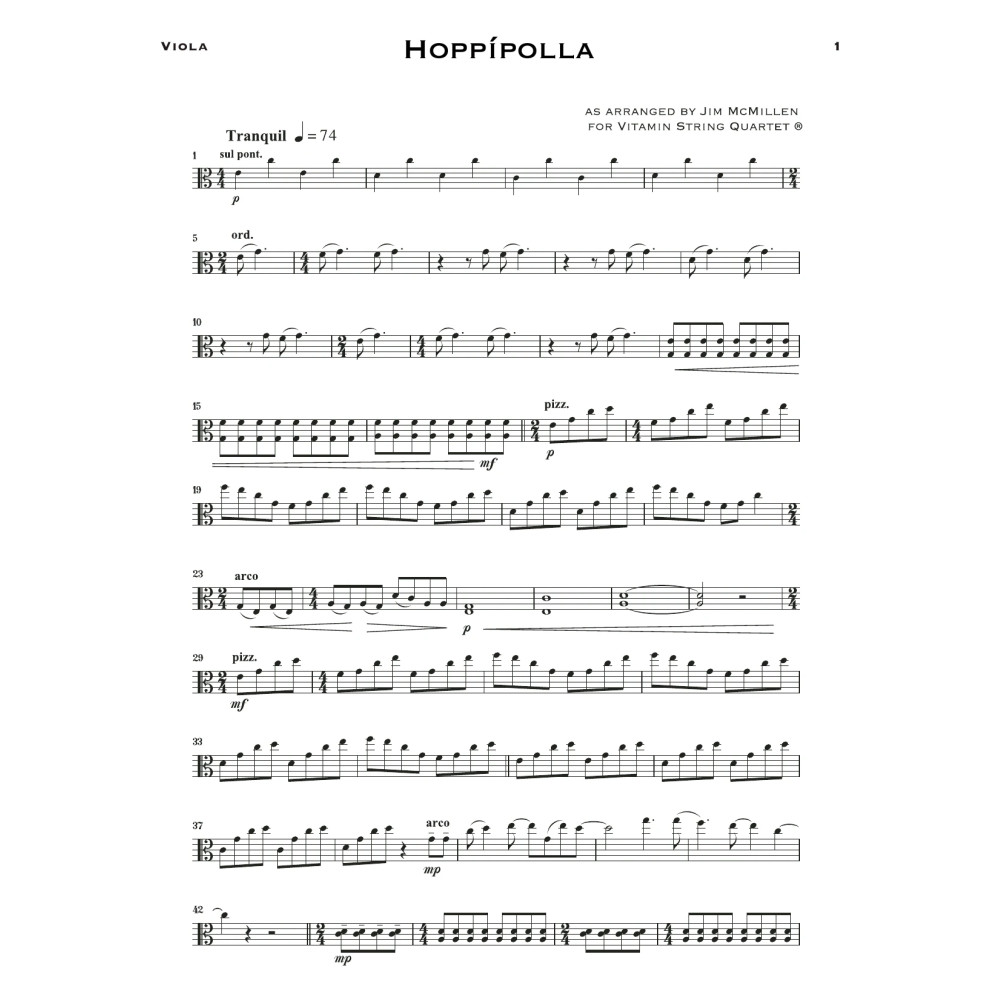 Hoppípolla (arr. Jim McMillen) - Viola