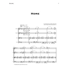 Home (arr. Mary Bichner) - Full Score