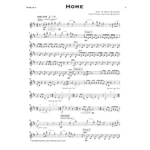 Home (arr. Mary Bichner) - Violin 1