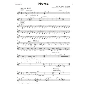 Home (arr. Mary Bichner) - Violin 2
