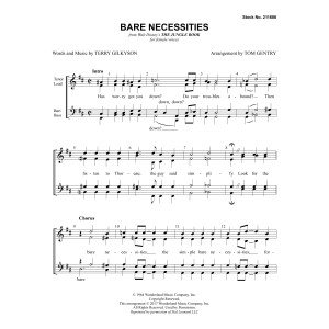 Bare Necessities (from The Jungle Book) (arr. Tom Gentry)