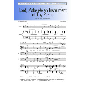 Lord, Make Me An Instrument Of Thy Peace