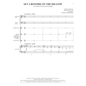 Set a Bonfire on the Hilltop (arr. Stewart Harris) - Full Score