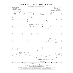 Set a Bonfire on the Hilltop (arr. Stewart Harris) - Finger Cym/Mark Tree/Susp Cym