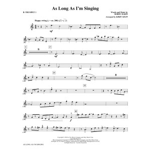 As Long As I'm Singing (arr. Kirby Shaw) - Bb Trumpet 1