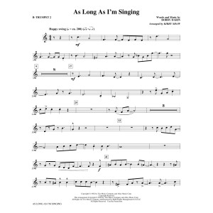 As Long As I'm Singing (arr. Kirby Shaw) - Bb Trumpet 2