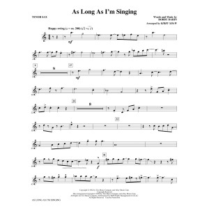 As Long As I'm Singing (arr. Kirby Shaw) - Bb Tenor Saxophone