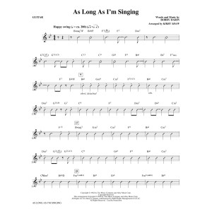 As Long As I'm Singing (arr. Kirby Shaw) - Guitar