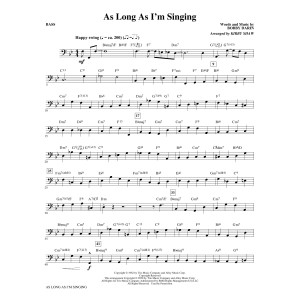 As Long As I'm Singing (arr. Kirby Shaw) - Bass