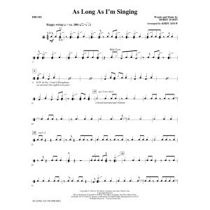 As Long As I'm Singing (arr. Kirby Shaw) - Drums