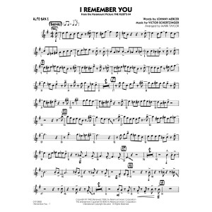 I Remember You (arr. Mark Taylor) - Alto Sax 2