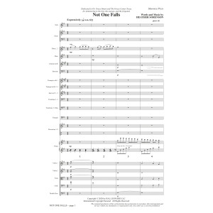 Not One Falls - Full Score