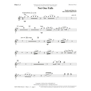 Not One Falls - Flute 1 & 2