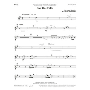 Not One Falls - Oboe