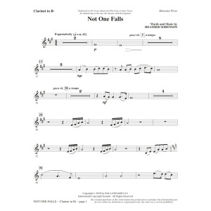 Not One Falls - Bb Clarinet