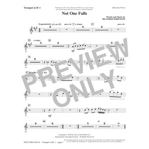 Not One Falls - Bb Trumpet 1