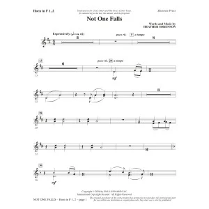 Not One Falls - F Horn 1 & 2