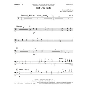 Not One Falls - Trombone 1 & 2