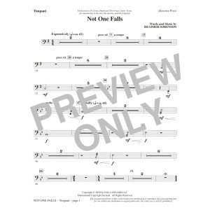 Not One Falls - Timpani