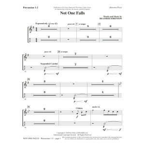 Not One Falls - Percussion 1 & 2